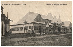 Wystawa w Częstochowie. 1909. Pawilon przemysłu ludowego.