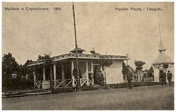 Wystawa w Częstochowie. 1909. Pawilon Poczty i Telegrafu.