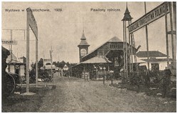 Wystawa w Częstochowie. 1909. Pawilony rolnicze.