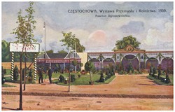 CZĘSTOCHOWA. Wystawa Przemysłu i Rolnictwa. 1909. Pawilon Ogrodnictwa.